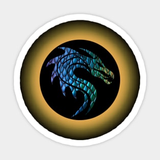 Dragon Eclipse: A Beautiful Blend of Astronomy and Dragons Sticker